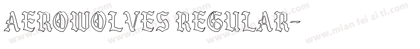 AeroWolves Regular字体转换